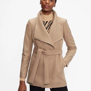 NWOT Ted Baker Short Wool Wrap Coat - 0